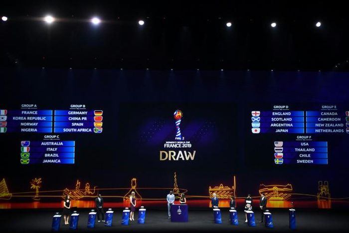 England and Scotland were placed in the same group as the women's 2019 World Cup draw took place in Boulogne-Billancourt just outside Paris on Saturday