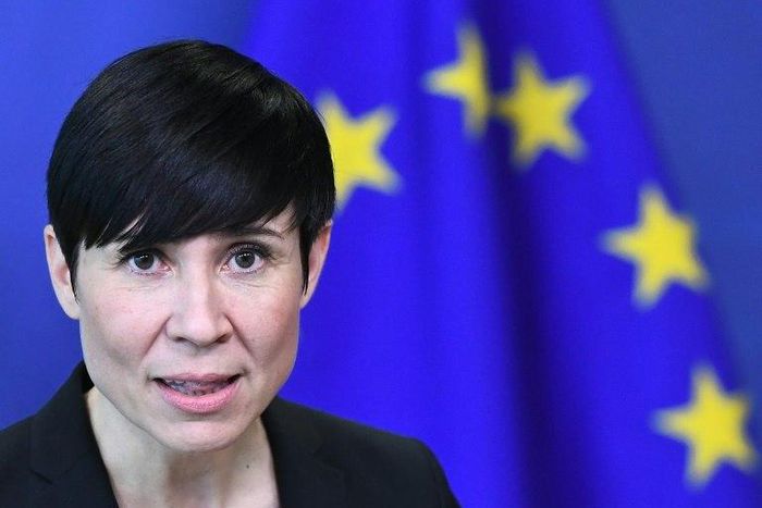 Norway's Foreign Minister Ine Eriksen Soreide, pictured March 2017, announced that Norway would not grant any new licenses "for exports of defence-related products or dual-use items for military use to Saudi Arabia"