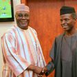 Vice President, Yemi Osinbajo visits former Vice President, Atiku Abubakar in Abuja on May 30, 2015