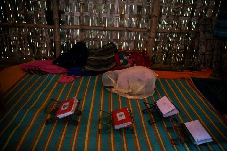 AS the boys in her class file out to perform their ablutions, Saleema, the lone girl, stays behind to pray