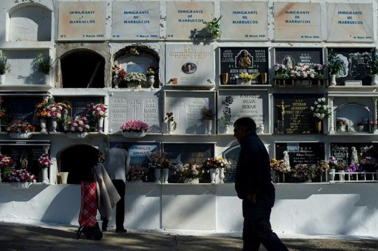 There are rows of tombstones in Tarifa where unnamed migrants are buried