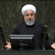 Iran's President Hassan Rouhani speaks at parliament in the capital Tehran on December 25, 2018 as he presents his government's 2019-2020 budget