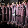 Contestants pose for a picture during a rehearsal for the Miss Venezuela beauty contest, in Caracas, Venezuela on December 11, 2018