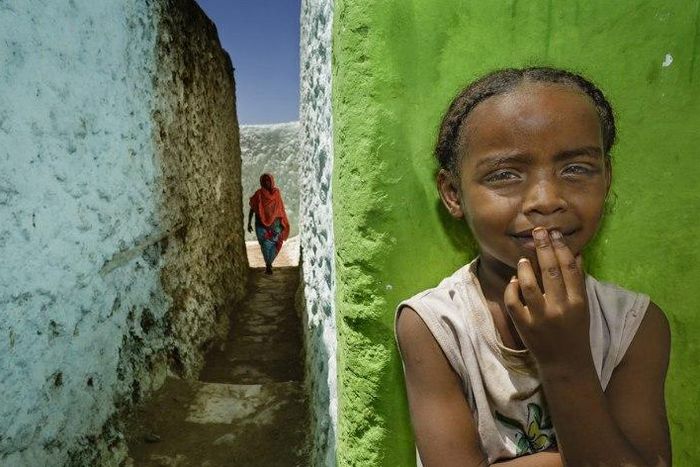 Stunning photo of a child in Ethiopia, part of portfolio of overall winner