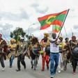 Ethiopia's Oromo people celebrated the return of the formerly banned anti-government group the Oromo Liberation Front (OLF) in Addis Ababa in September
