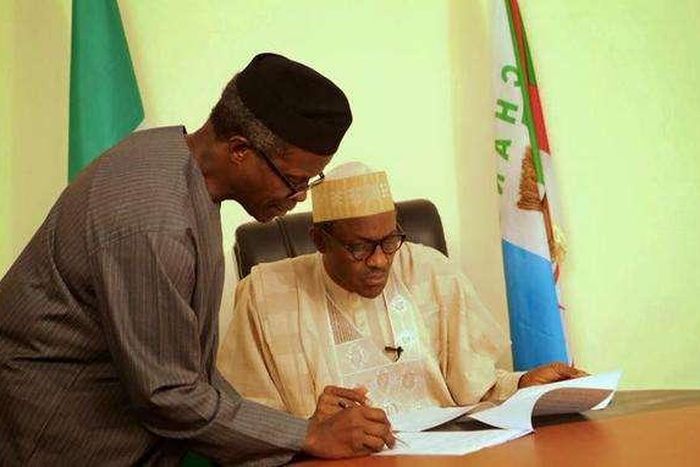 Muhammadu Buhari and Yemi Osinbajo