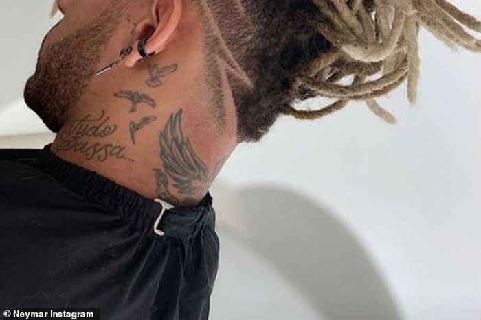 Neymar has decided to change his hairstyle for the festive season [Instagram]
