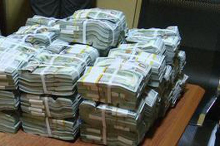Cash intercepted by the EFCC.
