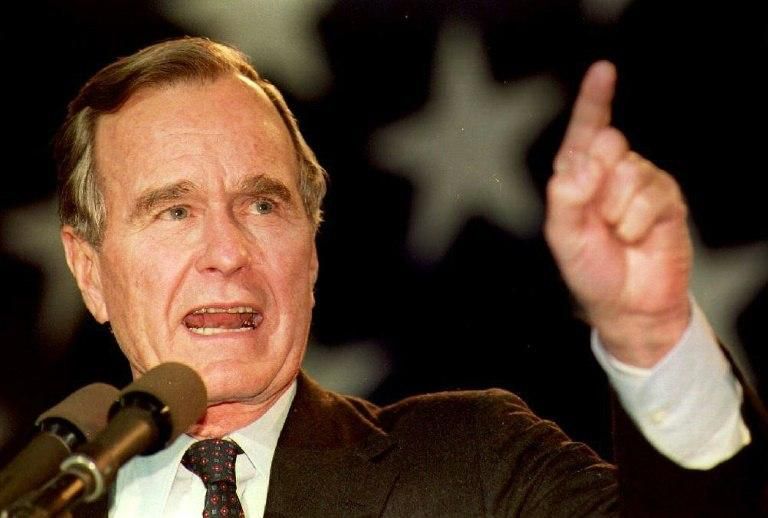 George Bush assembled a large coalition of 32 nations to drive Iraq out of Kuwait in the early 1990s