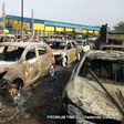 Vehicles burnt as a result of the fire outbreak (Premium Times)