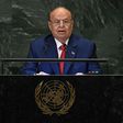 Yemeni President Abedrabbo Mansour Hadi addresses the UN General Assembly in New York September 26, 2018