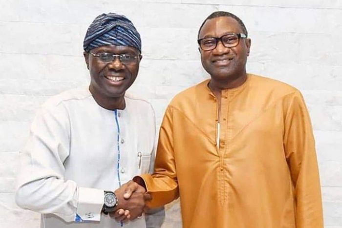 Jide Sanwo-Olu (L) and Femi Otedola (R)