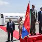 Eritrea's President Isaias Afwerki (L) and Somalia's President Mohamed Abdullahi Farmajo reviewed an honour guard after the Eritrean leader arrived in Mogadishu to firm up bilateral ties