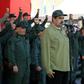Venezuelan President Nicolas Maduro (R) delivering a speech during a military parade in December 2018: nine senior members of the military were sentenced to jail terms a week later for allegedly trying to topple the Socialist leader in 2014