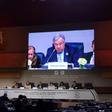 United Nations Secretary General Antonio Guterres gives a speech during the UN conference on migration on December 10, 2018 in the Moroccan city of Marrakesh