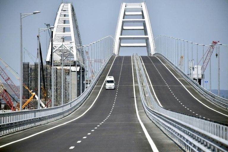 Russia in 2018 opened a bridge over the Kerch Strait, linking southern Russia to the annexed Crimean peninsula