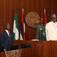 Vice President Yemi Osinbajo (left) and President Muhammadu Buhari (right) during Federal Executive Council (FEC) meeting at the Presidential Villa