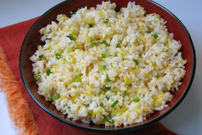White coconut rice