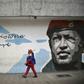 A mural of Hugo Chavez, the patron saint of Venezuela's socialists, who became president in 1999 and died of cancer in 2013 while in office