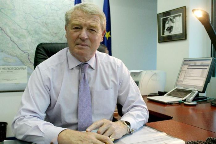 Paddy Ashdown in 2005, when he was de facto leader of Bosnia