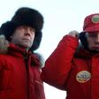 Russian President Vladimir Putin, right, and Prime Minister Dmitry Medvedev visit the Arctic last year, where Moscow is increasingly seeking to assert its influence