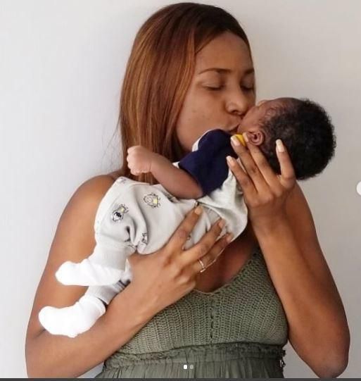Linda Ikeji and her son, Jayce