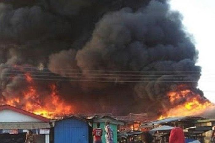 Saraki market gutted by fire, multi-million naira valuables destroyed (NOT PICTURED)