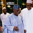 Former President Olusegun Obasanjo (L) with President Buhari (R) at the State House, Abuja (Punch)