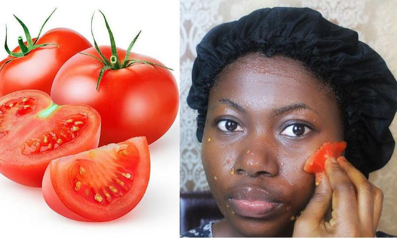 2 ways to lighten the skin naturally with tomatoes  [Wikihow]