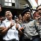Reuters has invited people to post online photos of the "thumbs up" symbol used by journalists Wa Lone (shown) and Kyaw Soe Oo