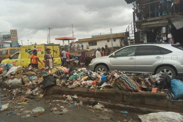 Dirty lagos street
