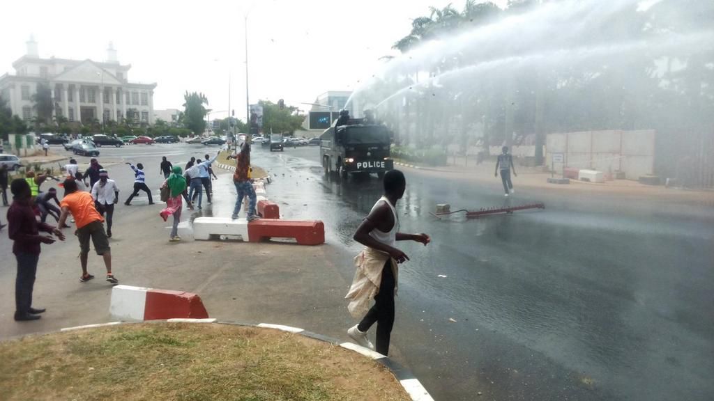 Protesters attacked by police in Abuja