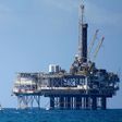 An offshore oil platform is seen in Huntington Beach, California on September 28, 2014.