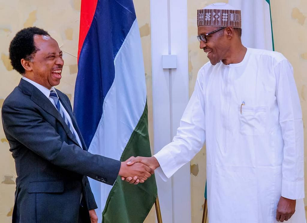 Senator Shehu Sani with President Muhammadu Buhari