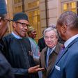 Buhari at a dinner held in honour of Heads of State who attended the Peace Forum in France