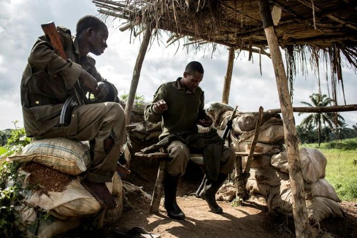Soldiers in the Democratic Republic of Congo have been battling the ADF militant group in the restive east
