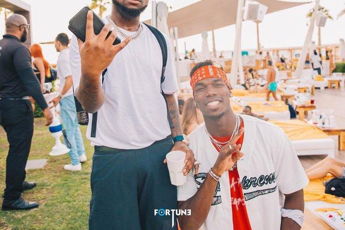 Paul Pogba and Davido