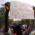 Benue State University students protesting against tuition increase