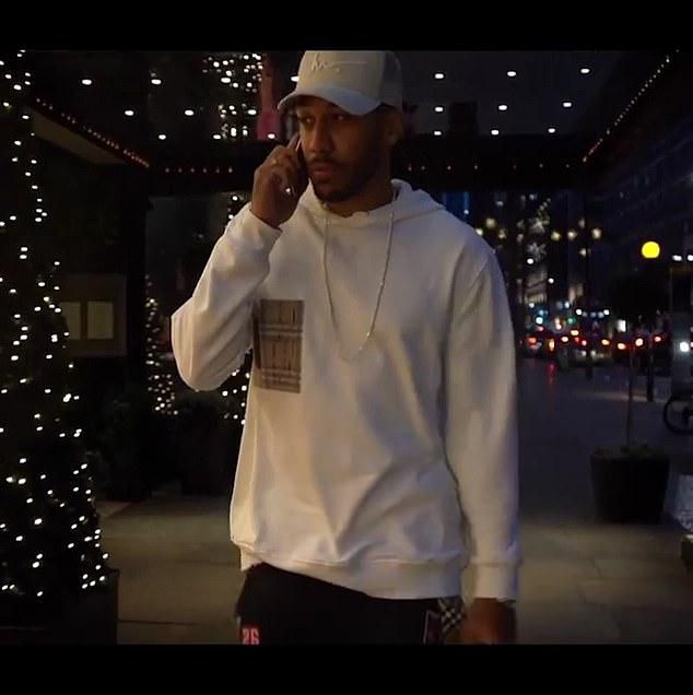 Pierre-Emerick Aubameyang went shopping on Christmas day [Instagram]