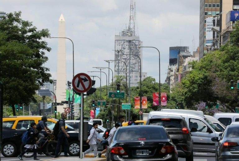 View of the 9 de julio Avenue in Buenos Aires, taken on November 28, 2018 ahead of the G20 Summit.With international tensions on trade set to come to a head at the upcoming Group of 20 summit, host Argentina is hoping to find agreement on improving glo...