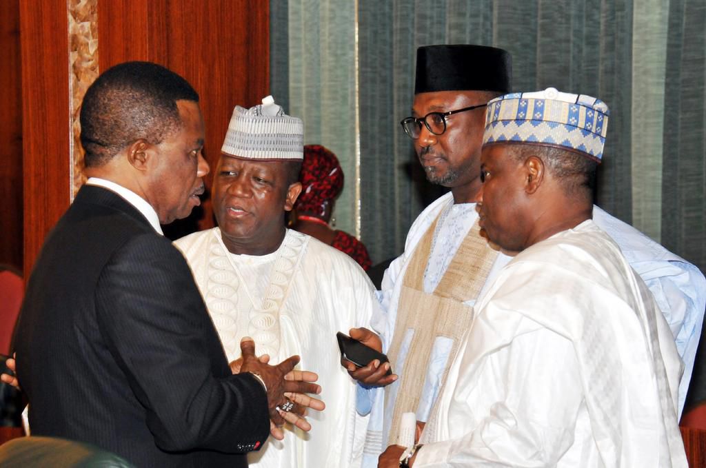 Some Governors of Nigeria discussing