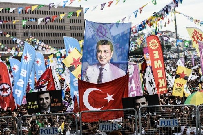 Selahattin Demirtas is in jail in Turkey over alleged links to Kurdish militants