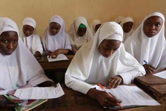 Hijab wearing students in Nigeria