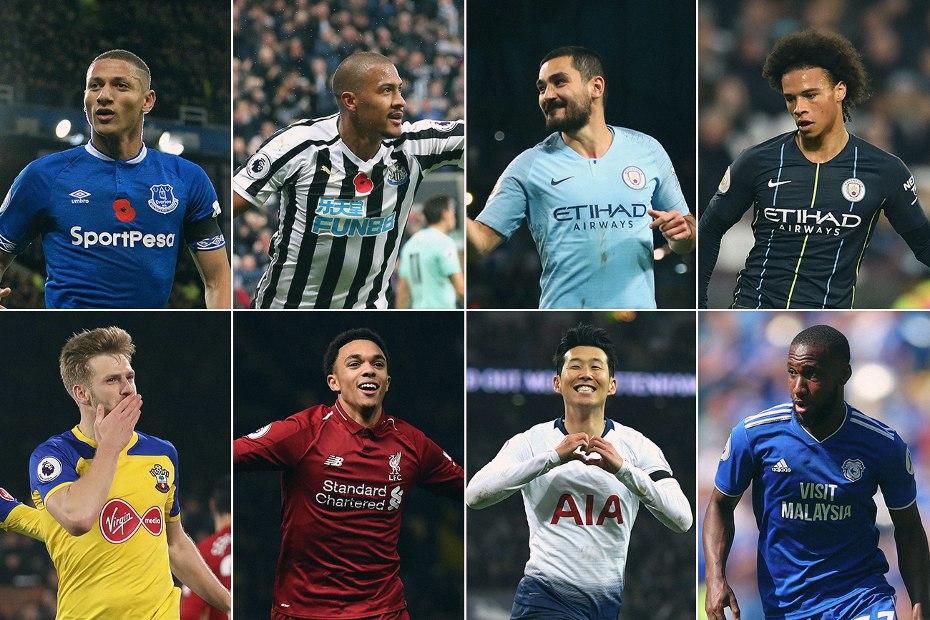 Premier League Goal of the Month nominees