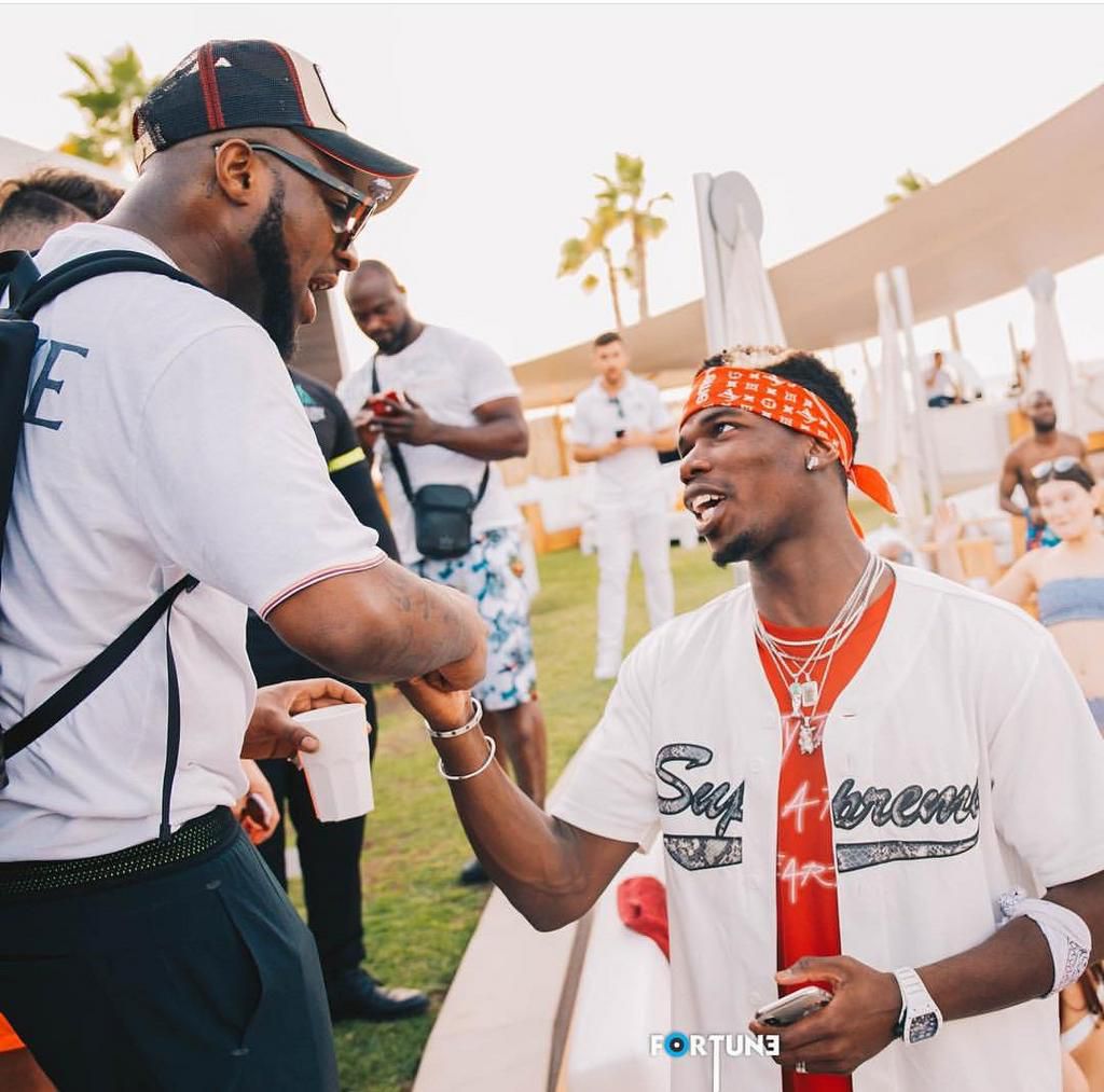 Paul Pogba and Davido
