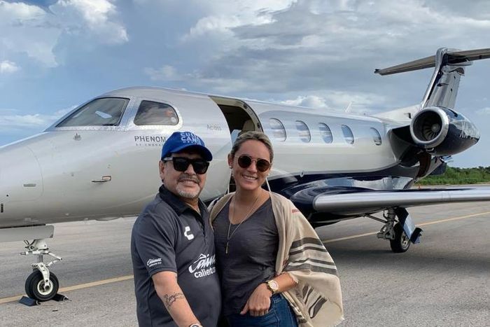 Diego Maradona and Rocio Oliva