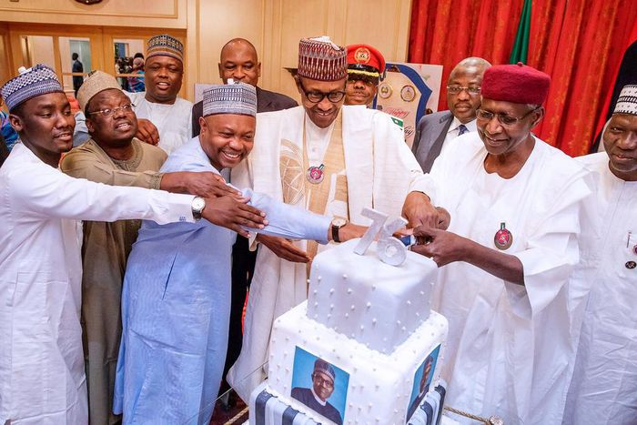 Pictures from Buhari's birthday celebration at the State House