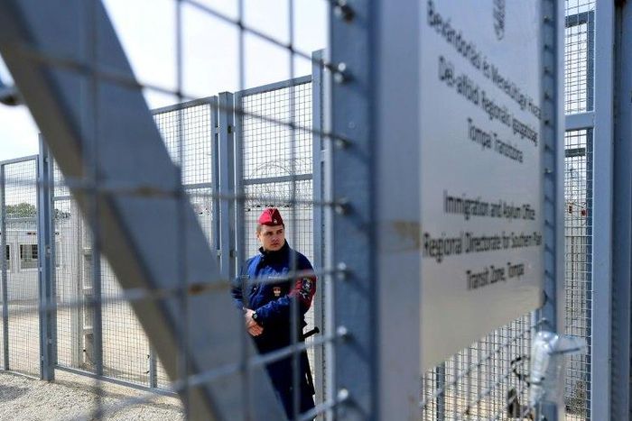 Hungary's Tompa "transit zone", seen here in April 2017, is implicated in potentially illegal detentions