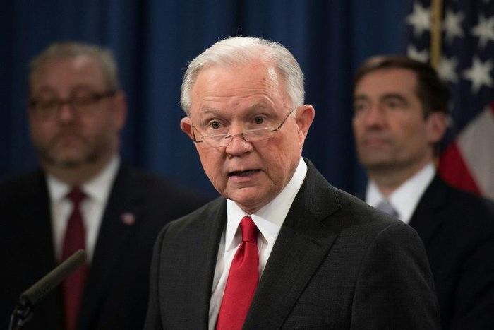 Attorney General Jeff Sessions announces criminal charges against Chinese and Taiwanese electronics companies accused of stealing the technology of US semiconductor giant Micron