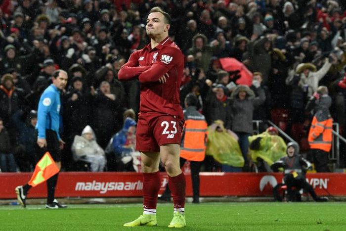 Swiss midfielder Xherdan Shaqiri says it is a beautiful feeling to have scored a double against Manchester United for Liverpool